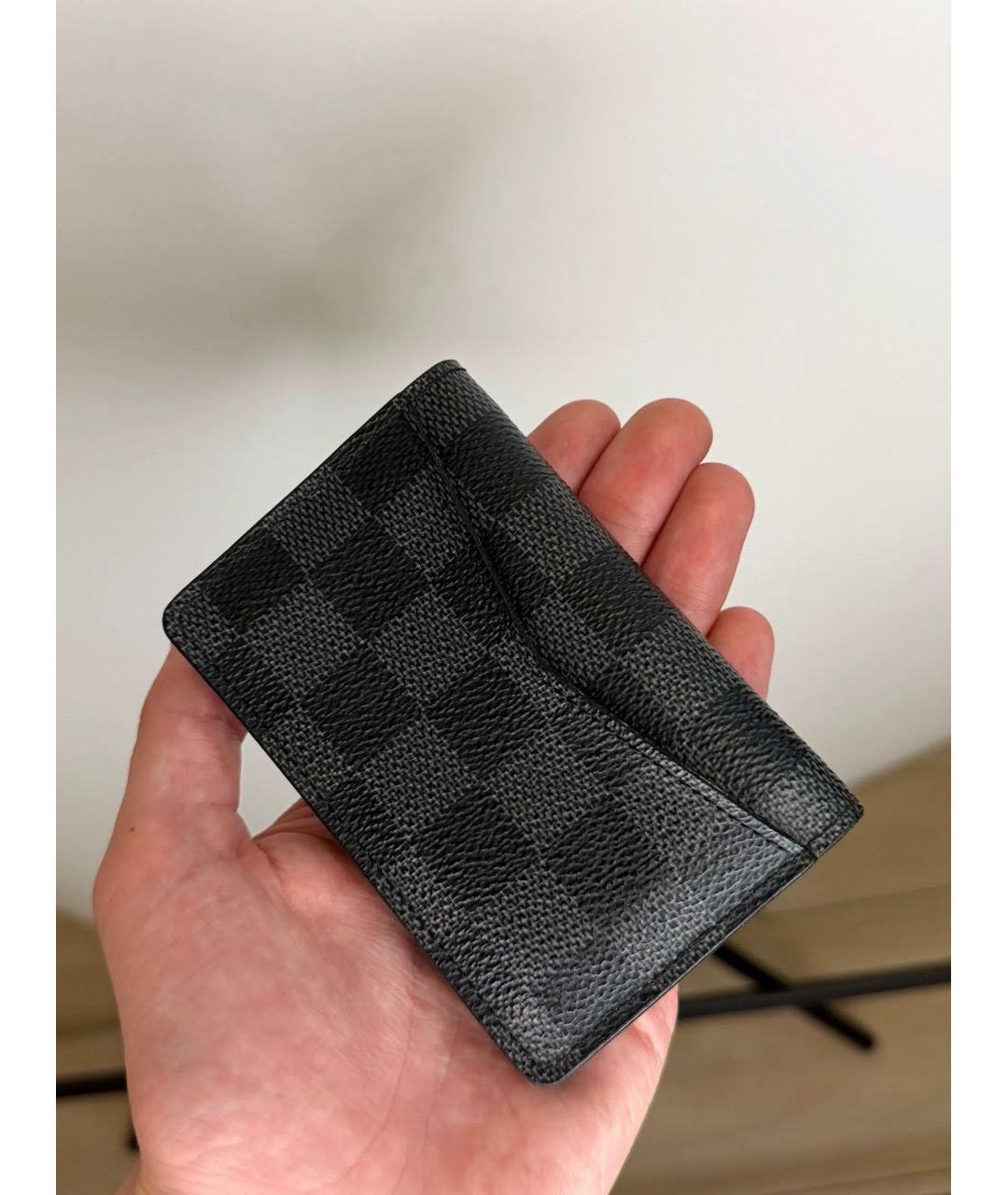 LOUIS VUITTON Антрацитовый кошелек, фото 2