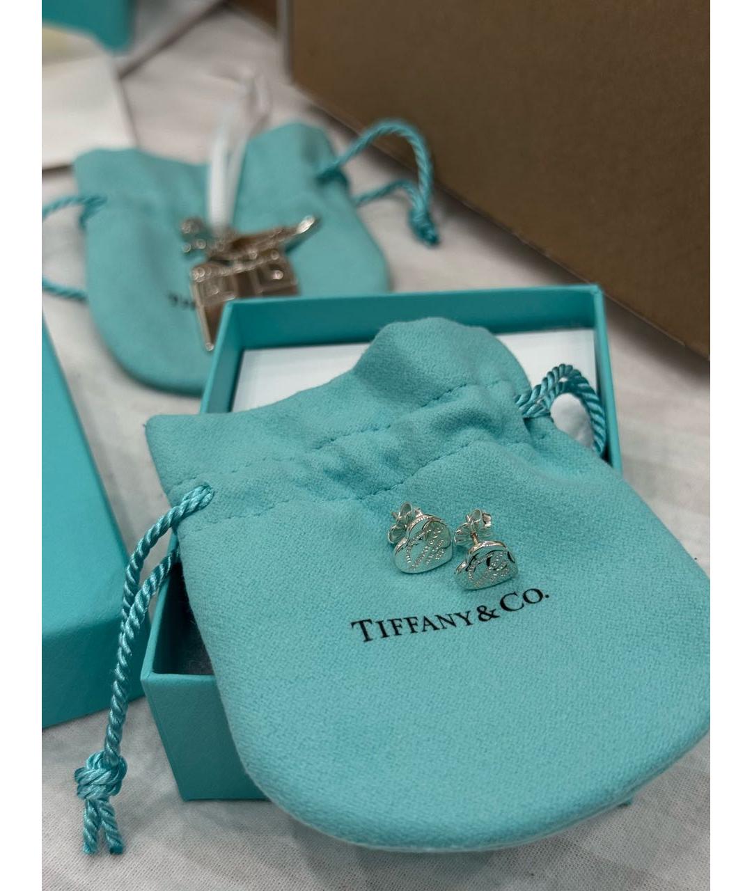 TIFFANY&CO Серебряные серебряные серьги, фото 2