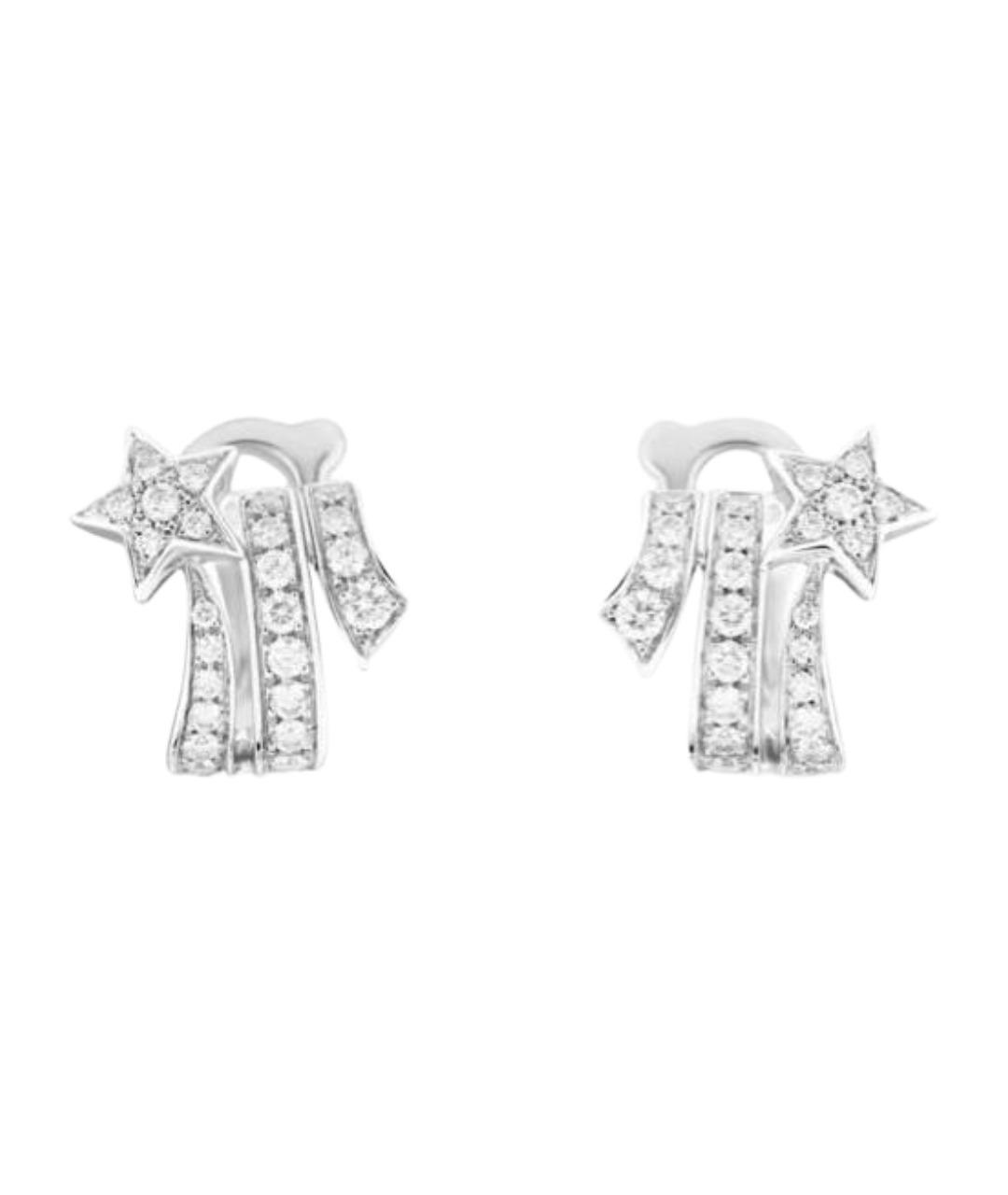 CHANEL Серебряные серьги из белого золота, фото 1