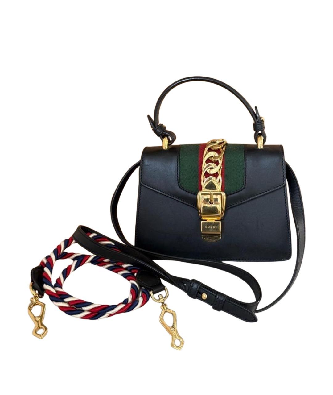 GUCCI Кожаная сумка с короткими ручками, фото 1
