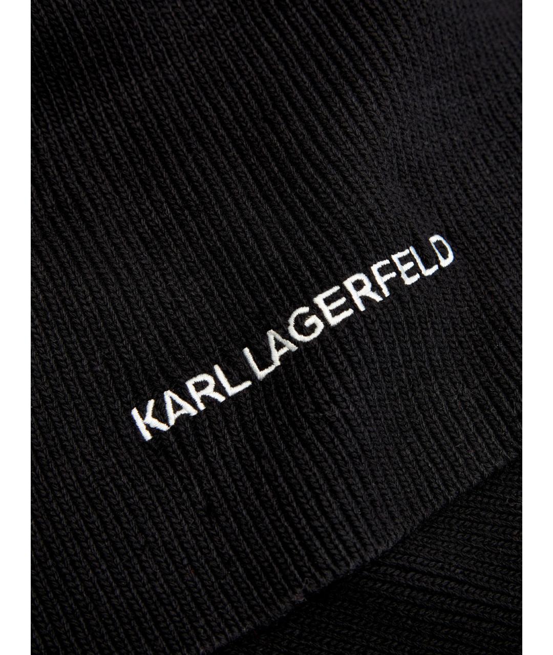 KARL LAGERFELD Черный шарф, фото 2