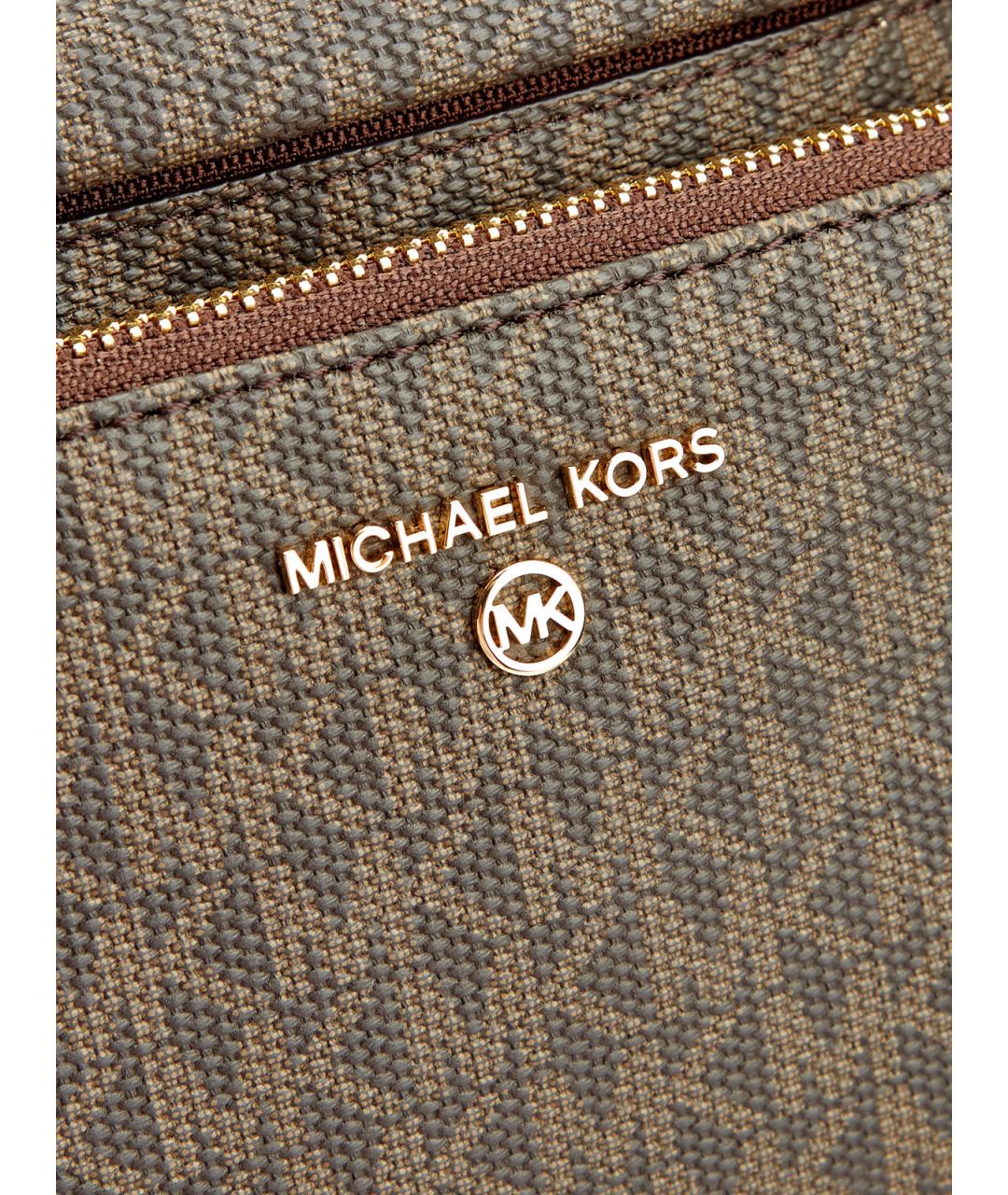 MICHAEL MICHAEL KORS Коричневая сумка через плечо, фото 6
