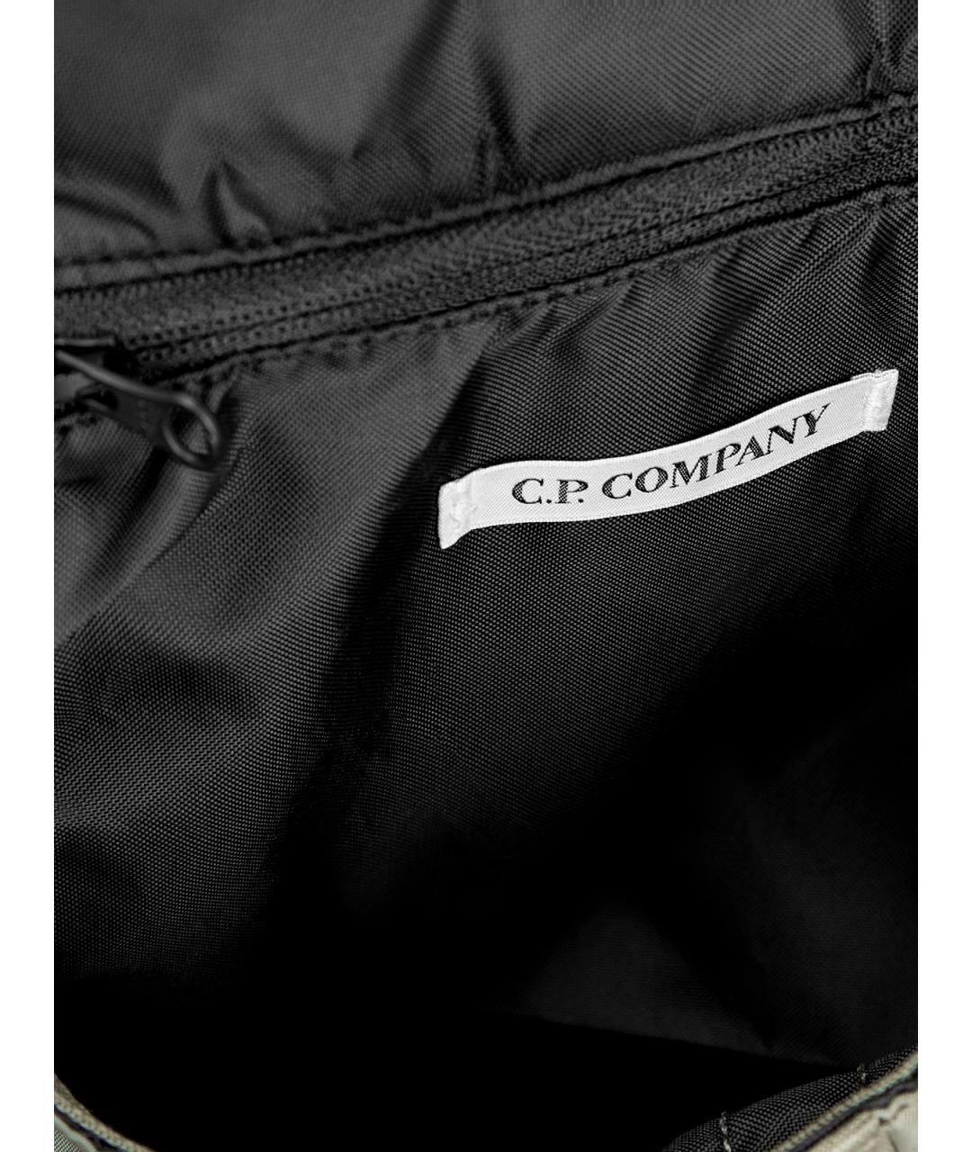 CP COMPANY Зеленая синтетическая барсетка, фото 7