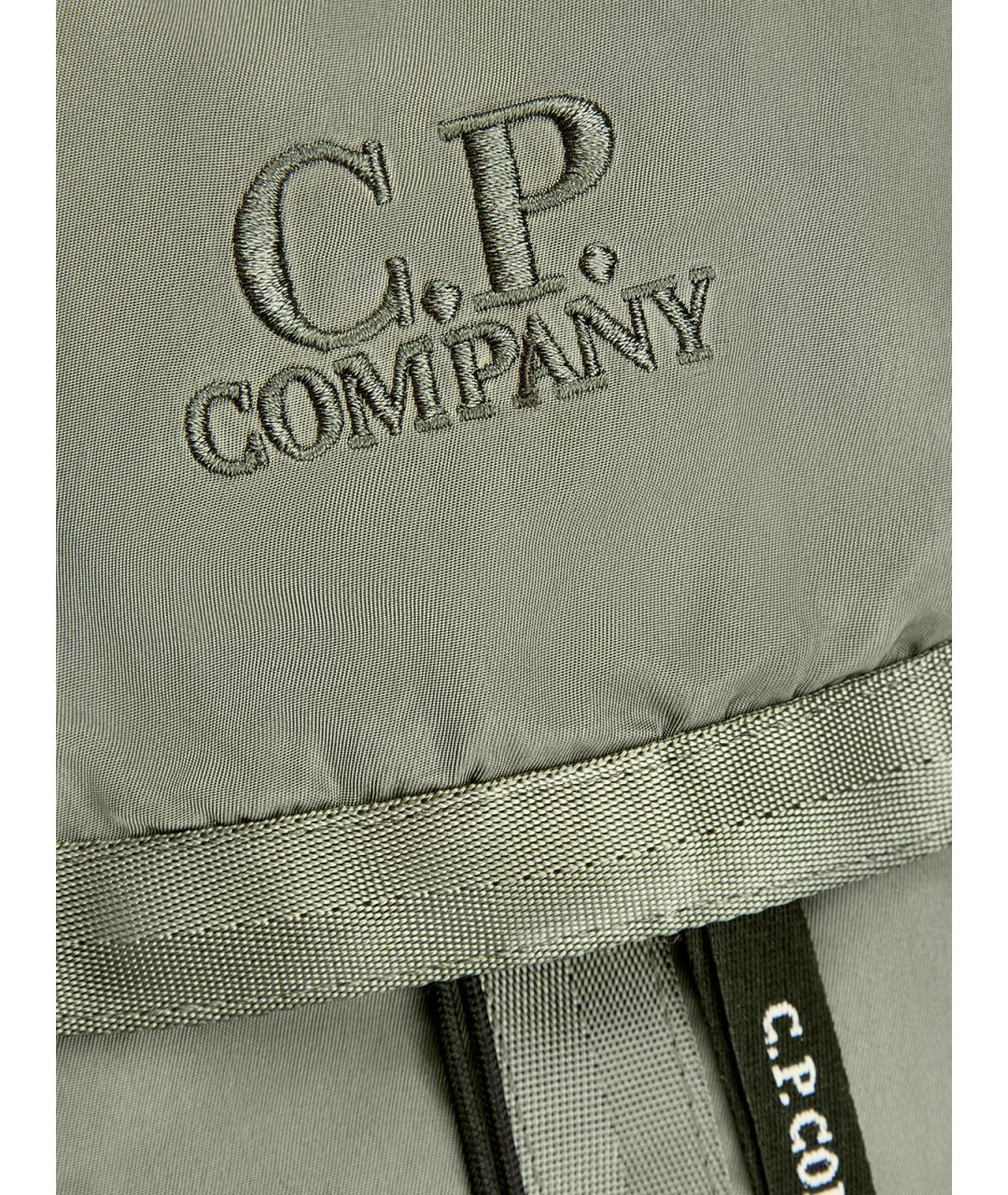 CP COMPANY Зеленая синтетическая барсетка, фото 6