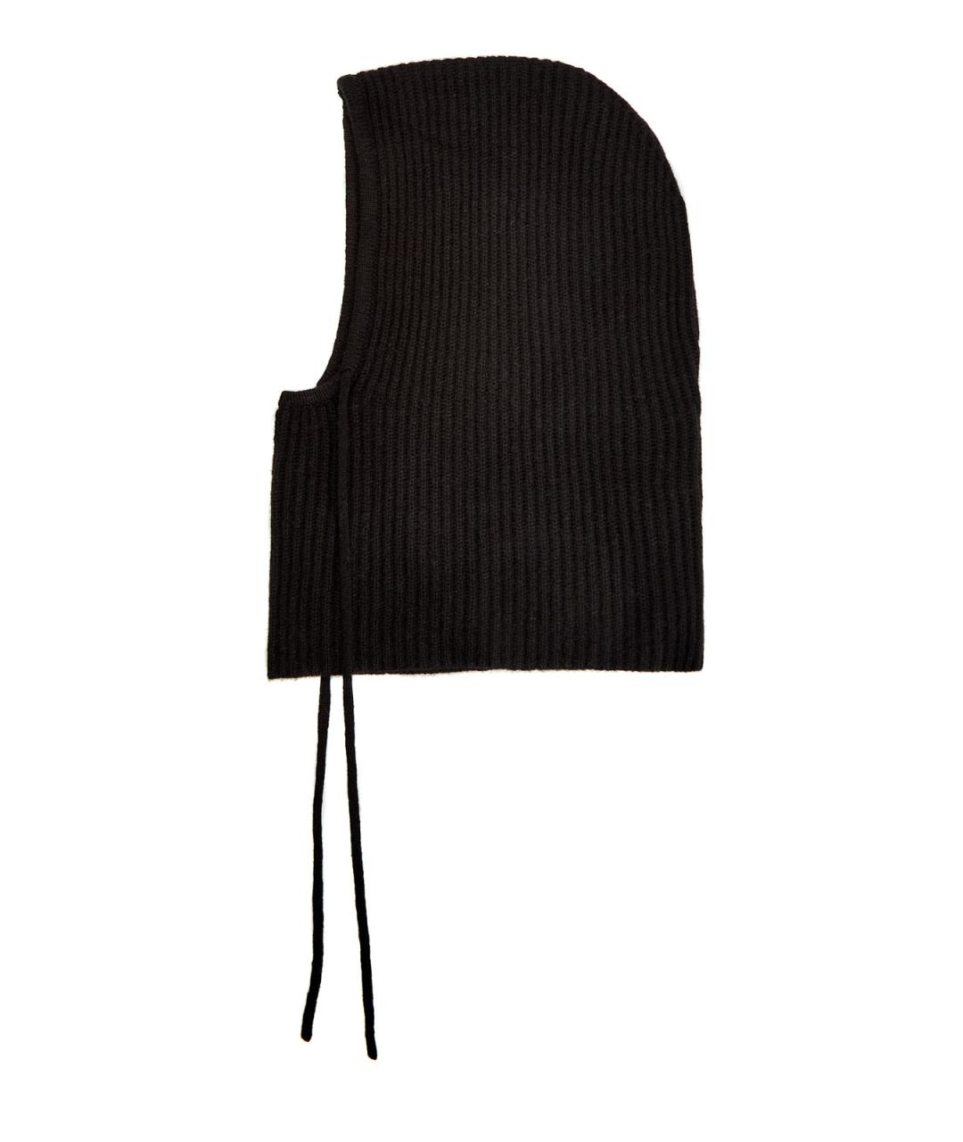 YVES SALOMON Черная кашемировая шапка, фото 1