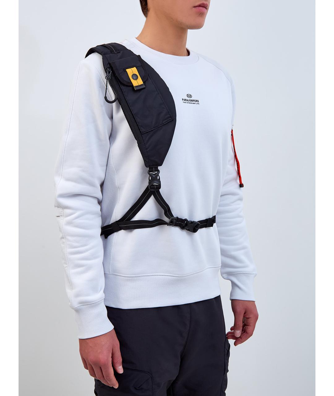 PARAJUMPERS Черная синтетическая барсетка, фото 3