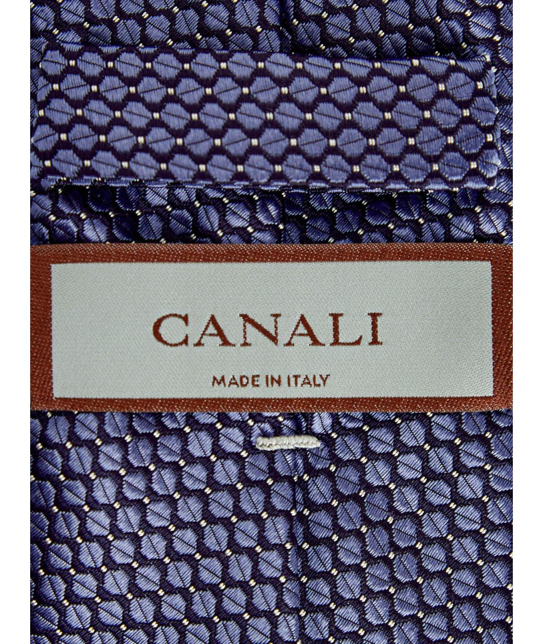 CANALI Синий шелковый галстук, фото 3