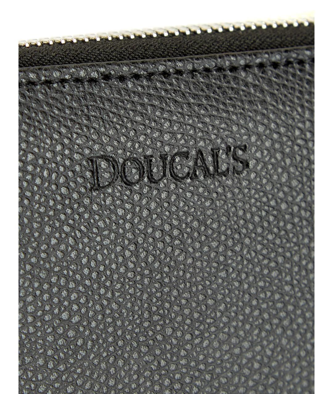 DOUCAL'S Черный кожаный кошелек, фото 6