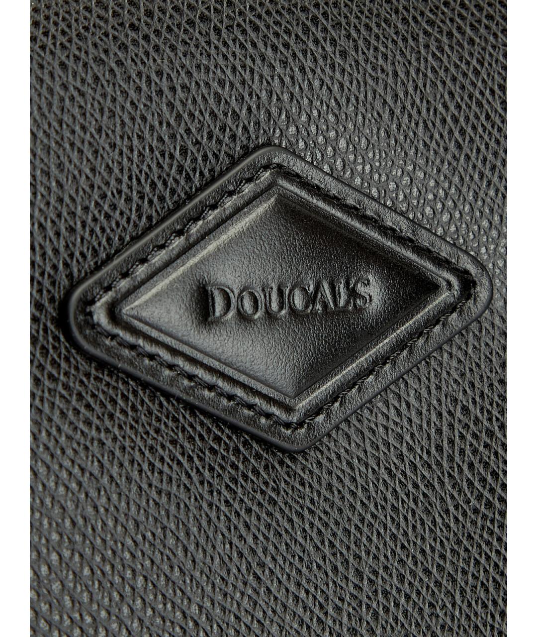 DOUCAL'S Черный кожаный кошелек, фото 6