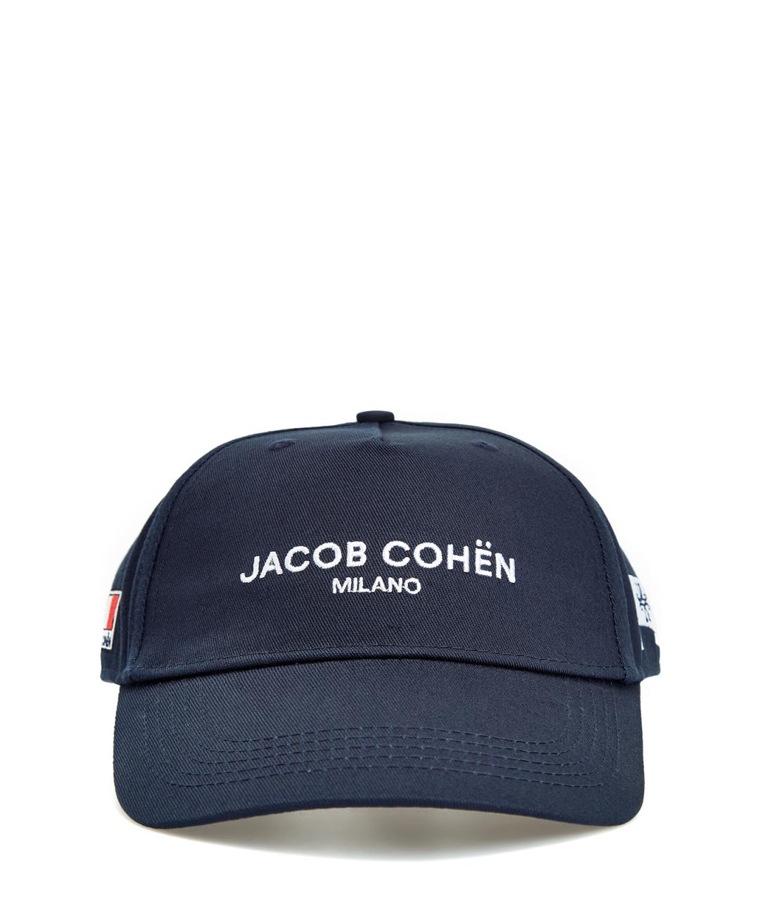 JACOB COHEN Синяя хлопковая кепка/бейсболка, фото 1