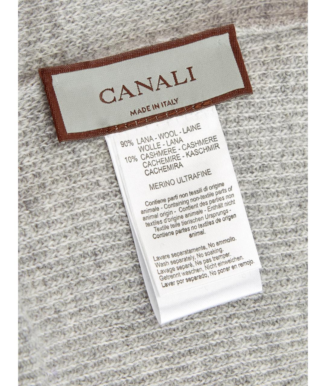 CANALI Серая шерстяная шапка, фото 4