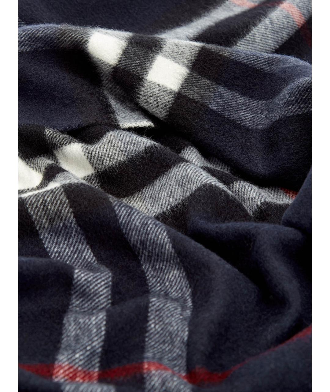 BURBERRY Синий кашемировый шарф, фото 3