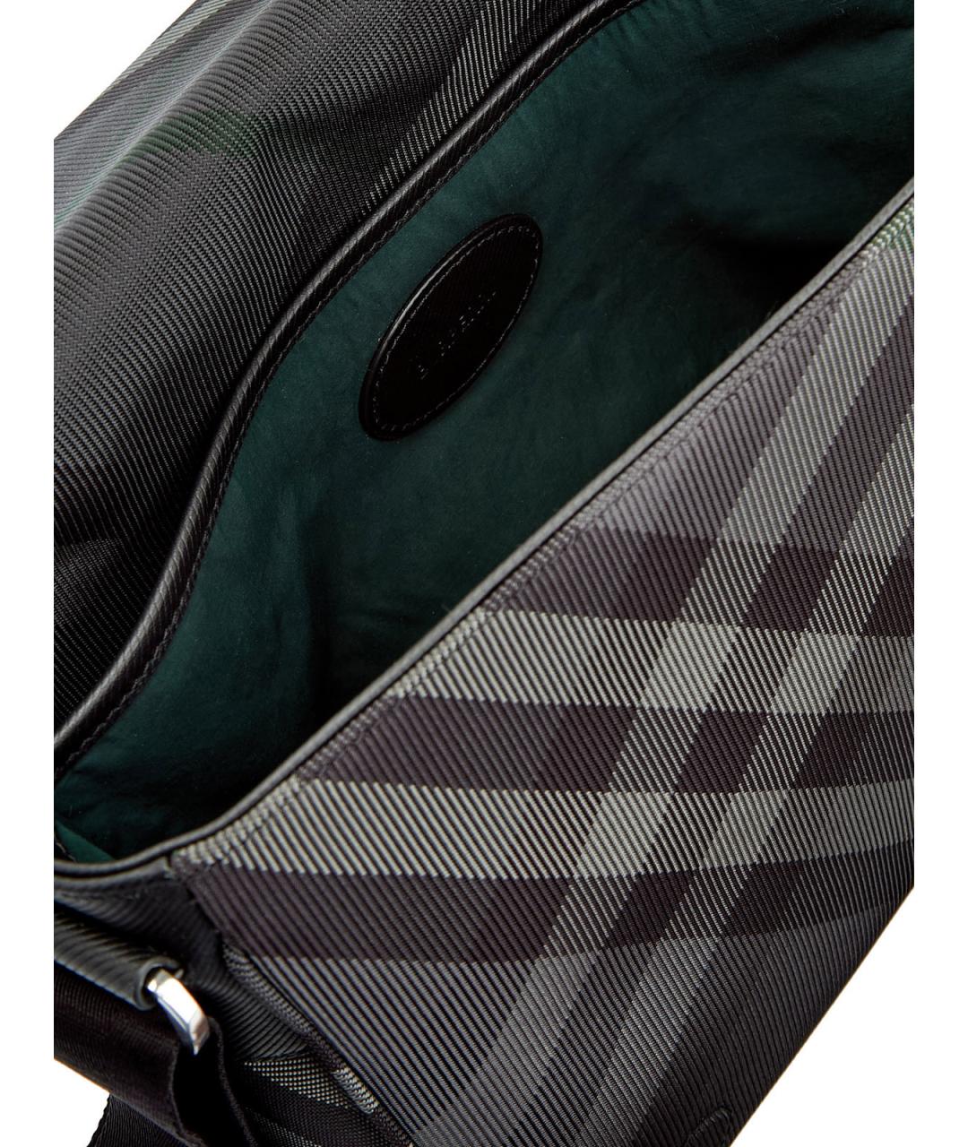 BURBERRY Серая синтетическая сумка на плечо, фото 7