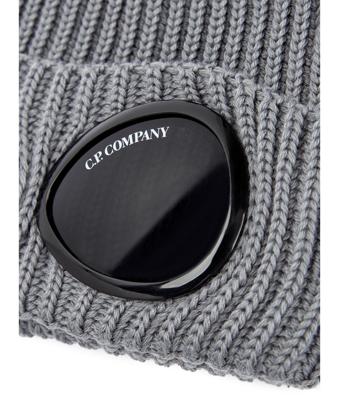 CP COMPANY Серая шерстяная шапка, фото 4
