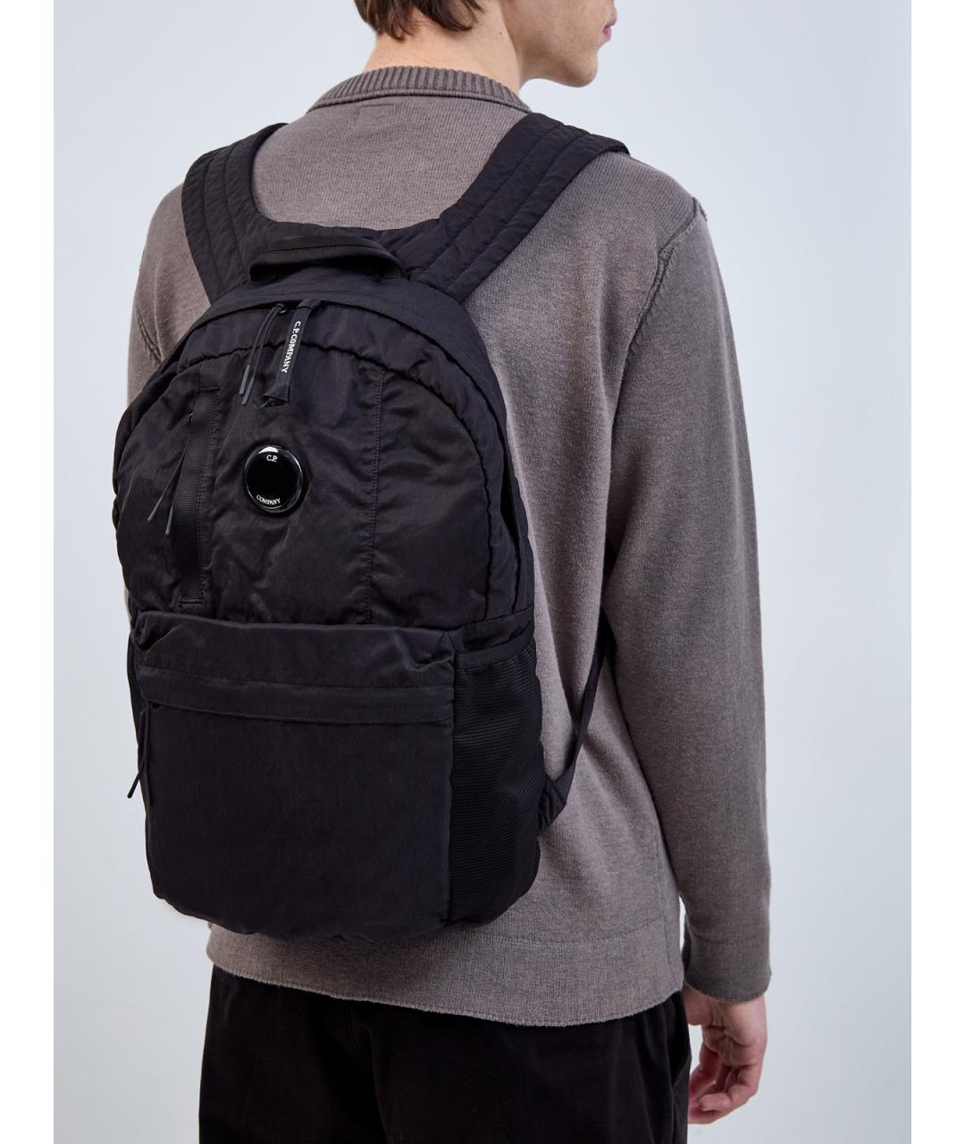 CP COMPANY Черный синтетический рюкзак, фото 2