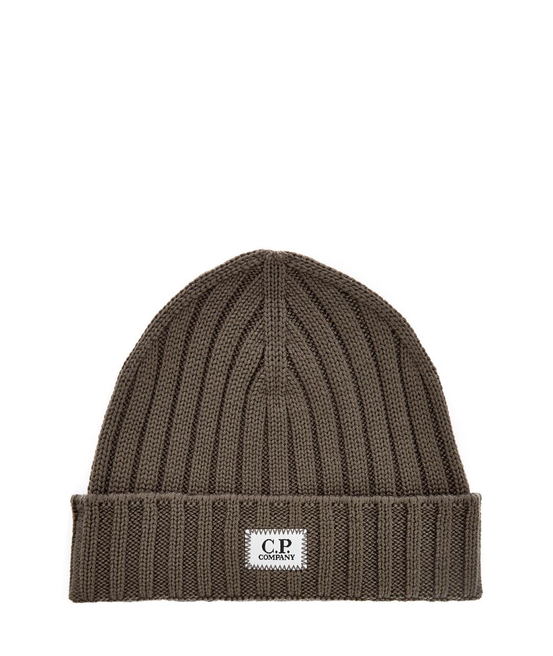 CP COMPANY Коричневая шерстяная шапка, фото 1