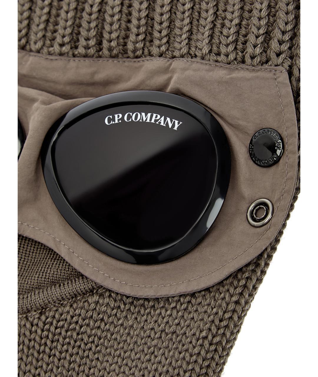 CP COMPANY Коричневая шерстяная шапка, фото 4