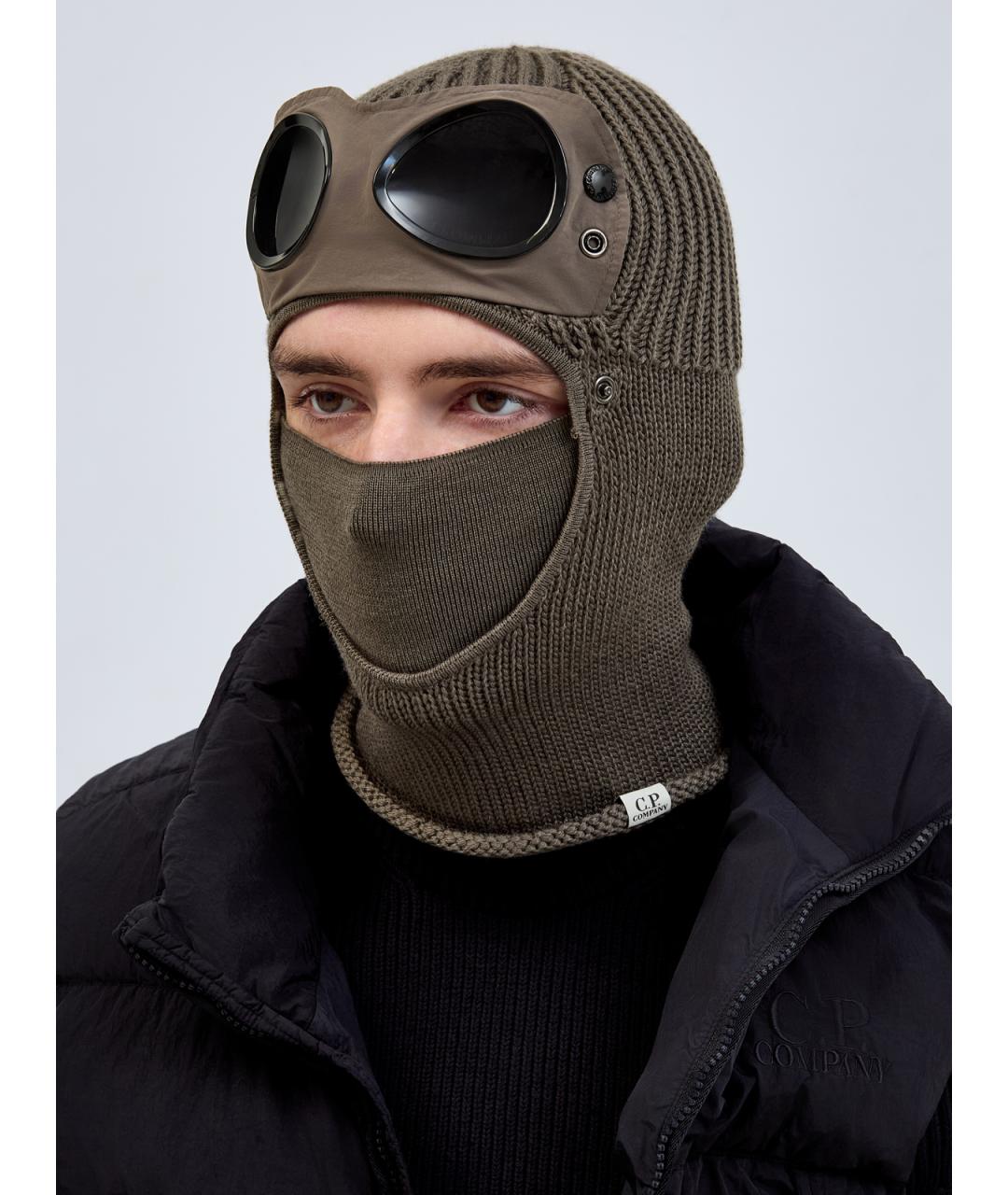 CP COMPANY Коричневая шерстяная шапка, фото 2