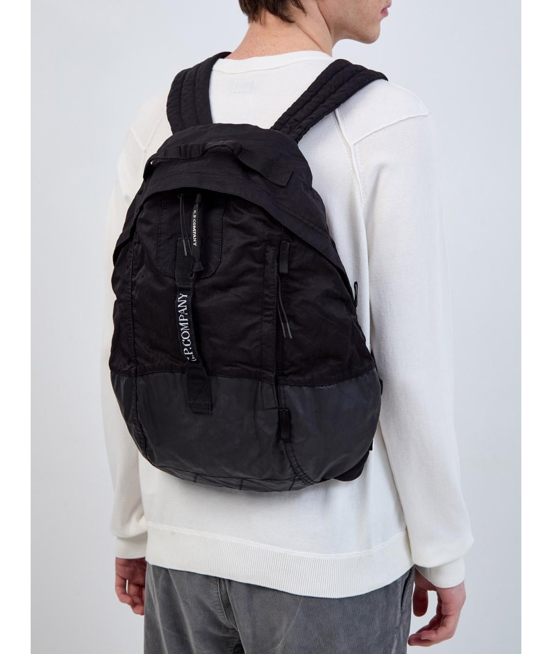 CP COMPANY Черный синтетический рюкзак, фото 2