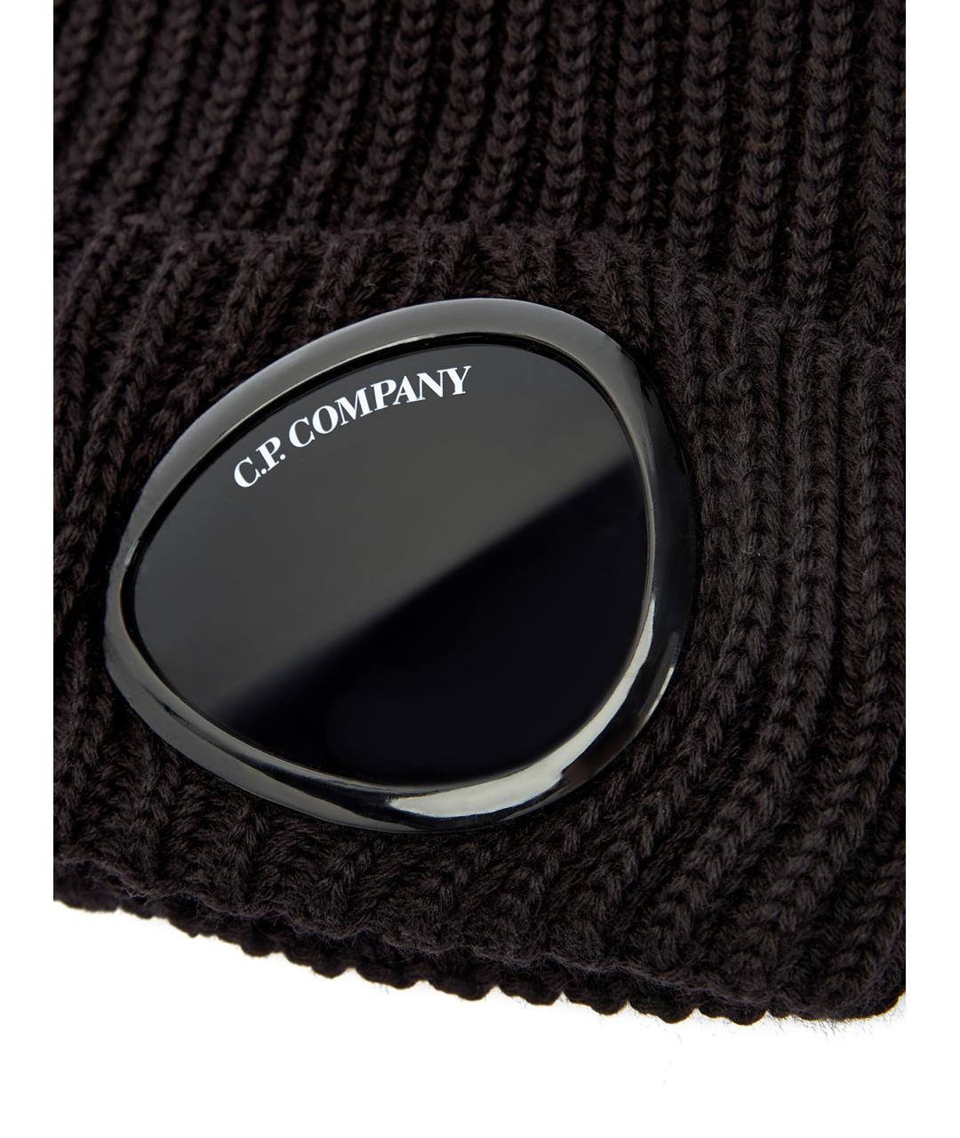 CP COMPANY Черная шерстяная шапка, фото 4