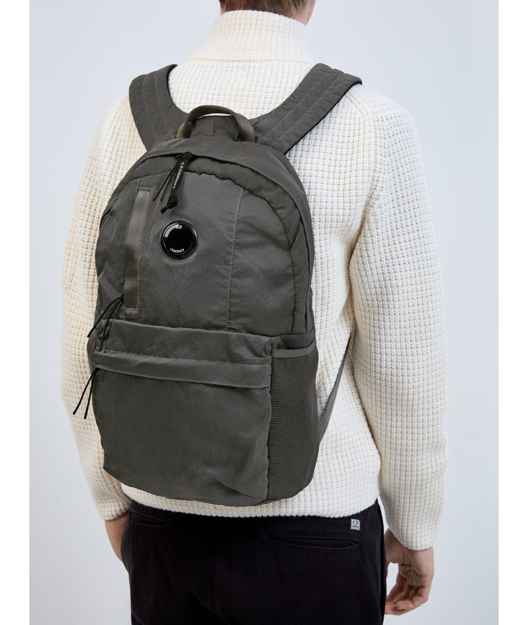 CP COMPANY Хаки синтетический рюкзак, фото 2