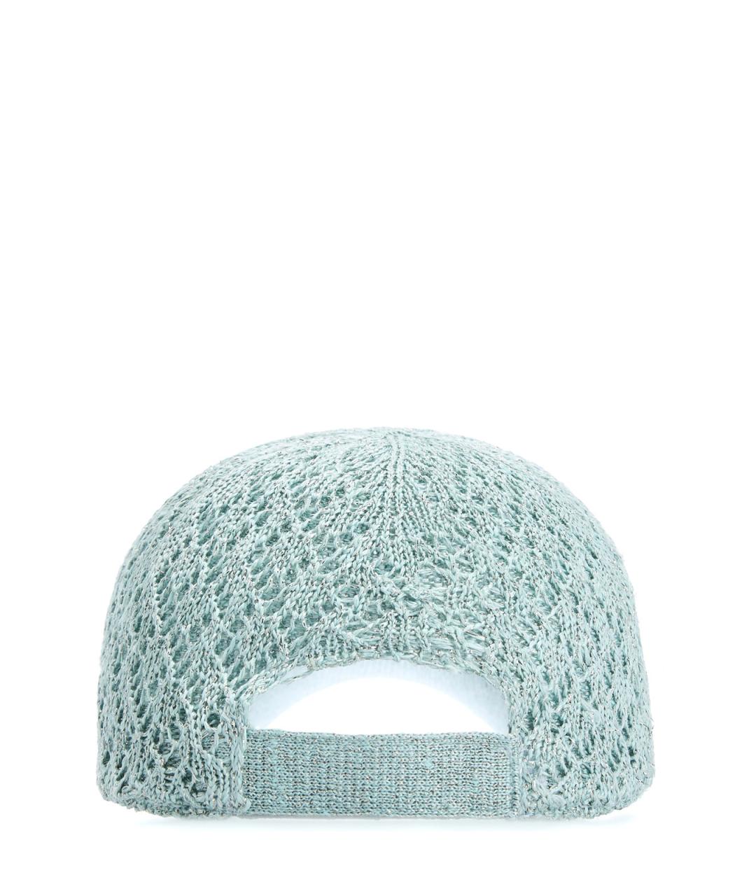 ELEVENTY Бирюзовая кепка, фото 4
