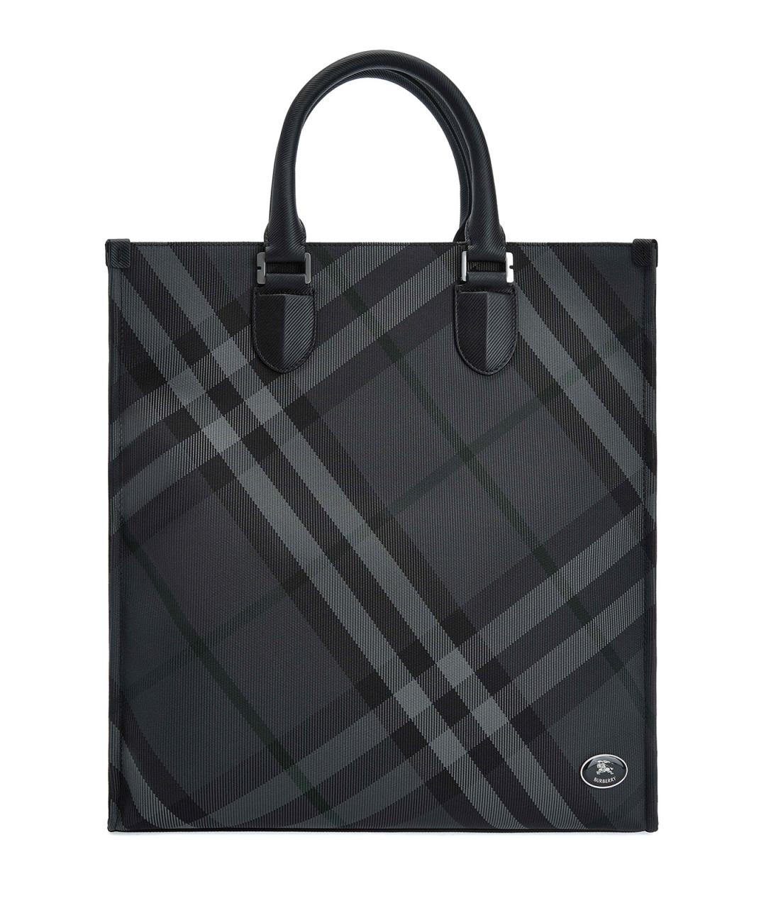 BURBERRY Серая синтетическая сумка на плечо, фото 1