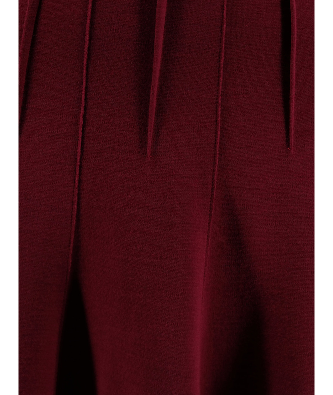 OSCAR DE LA RENTA Бордовое шерстяное повседневное платье, фото 4