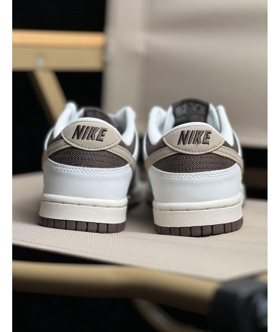 NIKE Коричневые кожаные кроссовки, фото 4