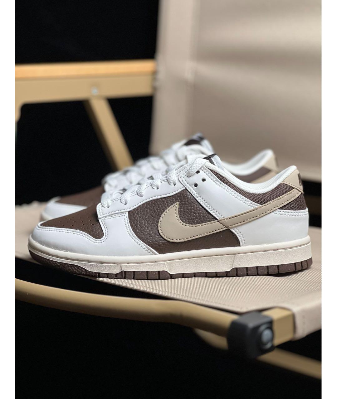 NIKE Коричневые кожаные кроссовки, фото 2