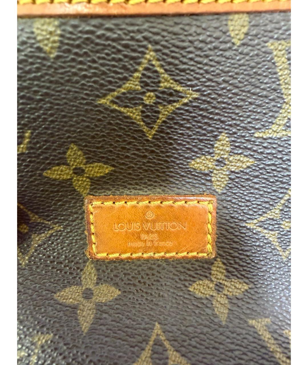 LOUIS VUITTON Коричневая канва сумка через плечо, фото 6