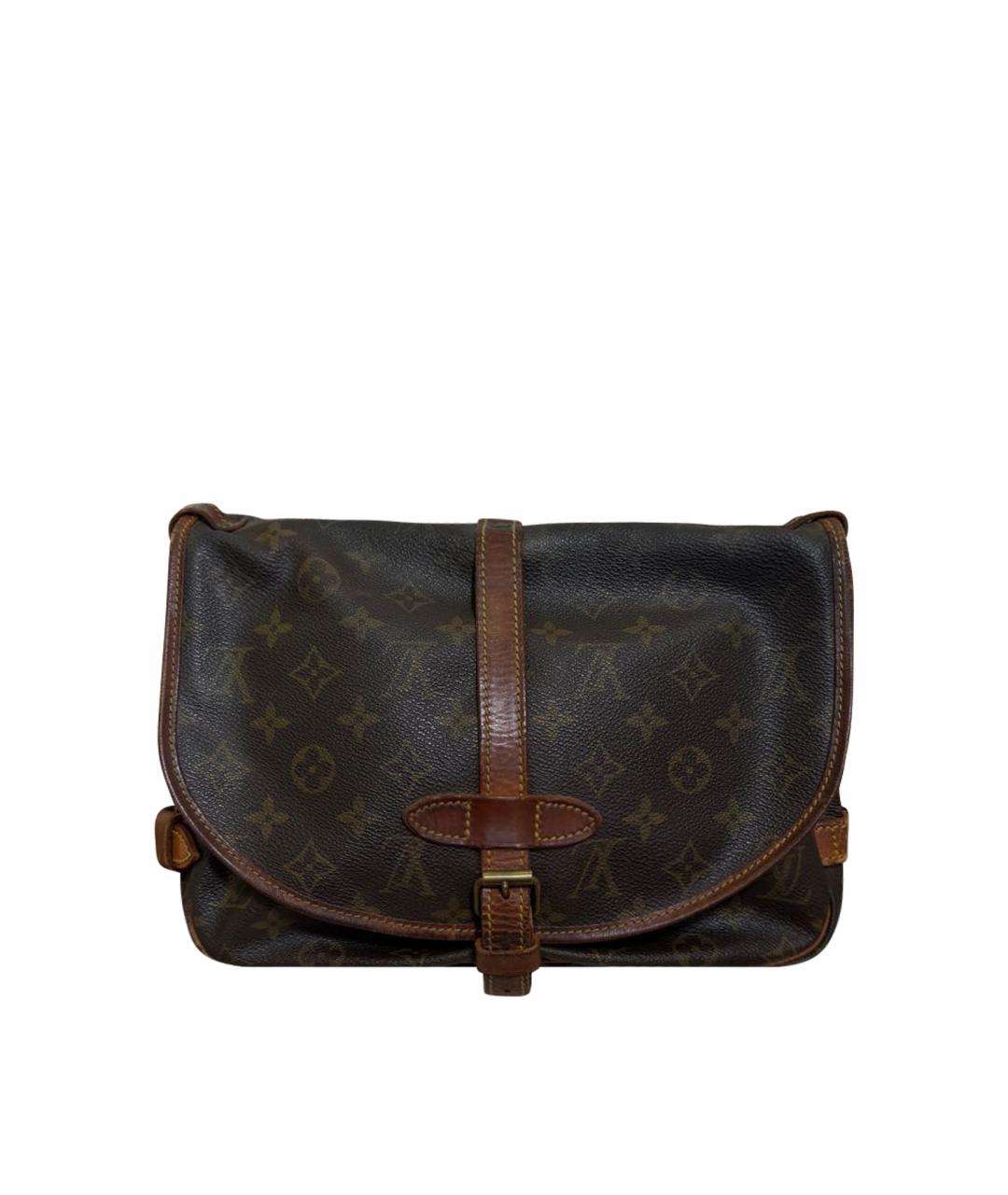 LOUIS VUITTON Коричневая канва сумка через плечо, фото 1