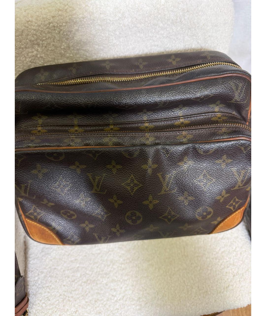 LOUIS VUITTON Коричневая канва сумка через плечо, фото 2