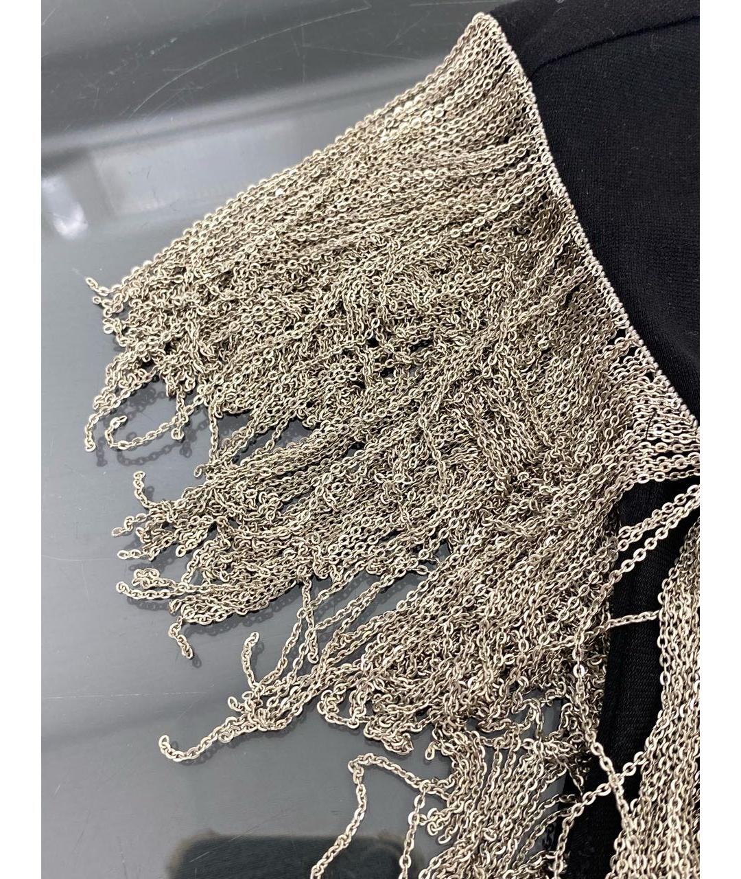 ROBERTO CAVALLI Черная вискозная футболка, фото 4