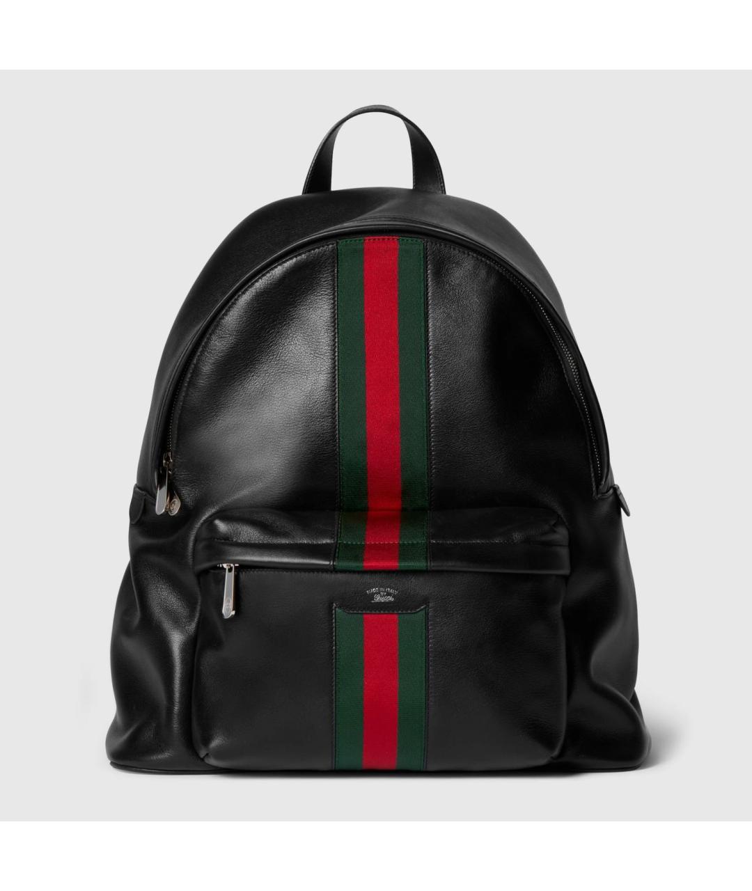 GUCCI Черный кожаный рюкзак, фото 6