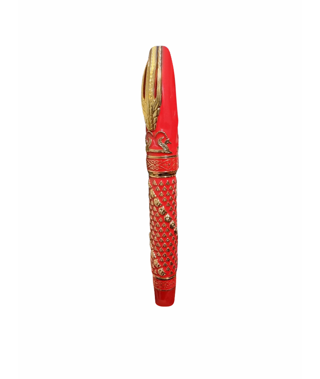 VISCONTI Красная позолоченная перьевая ручка, фото 1
