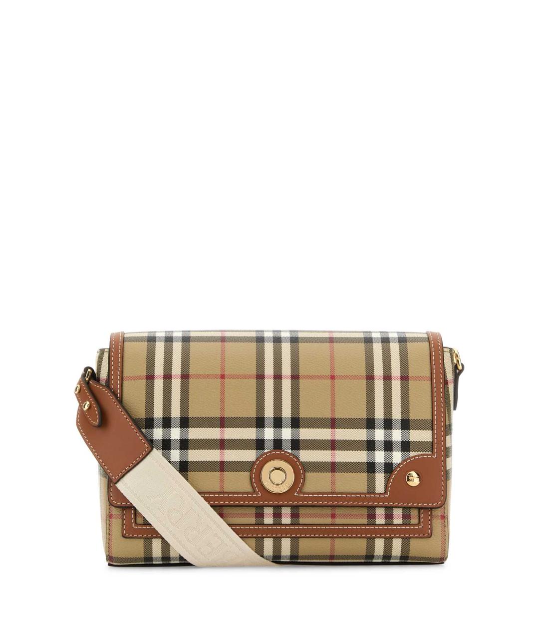 BURBERRY Бежевая канва сумка через плечо, фото 1
