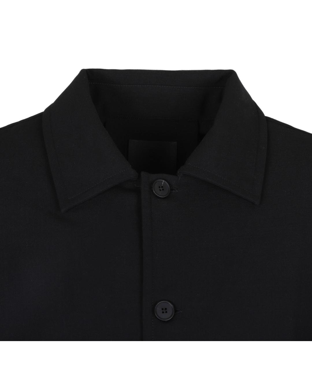 GIVENCHY Черная шерстяная кэжуал рубашка, фото 5