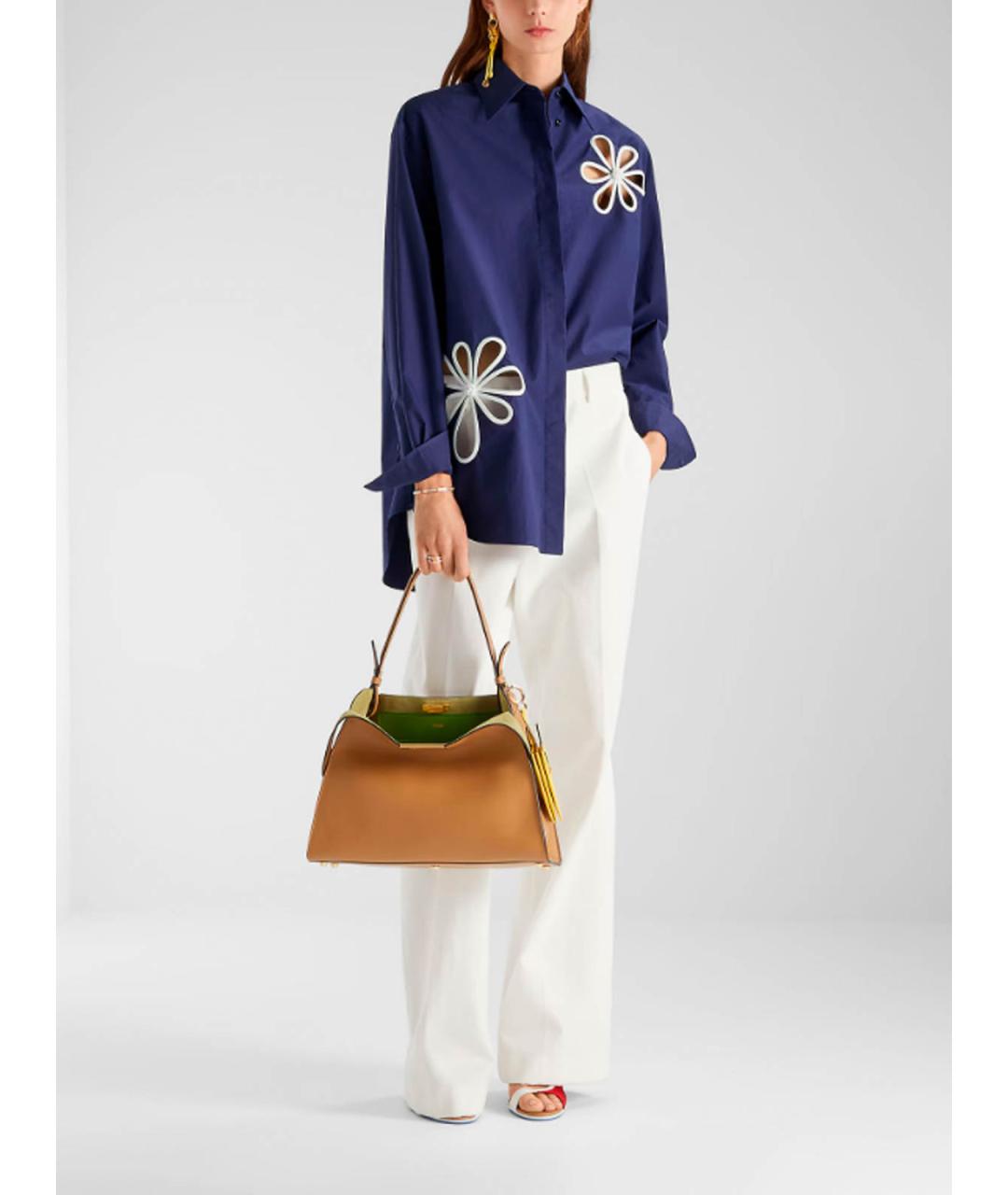 FENDI Синяя хлопковая рубашка, фото 5