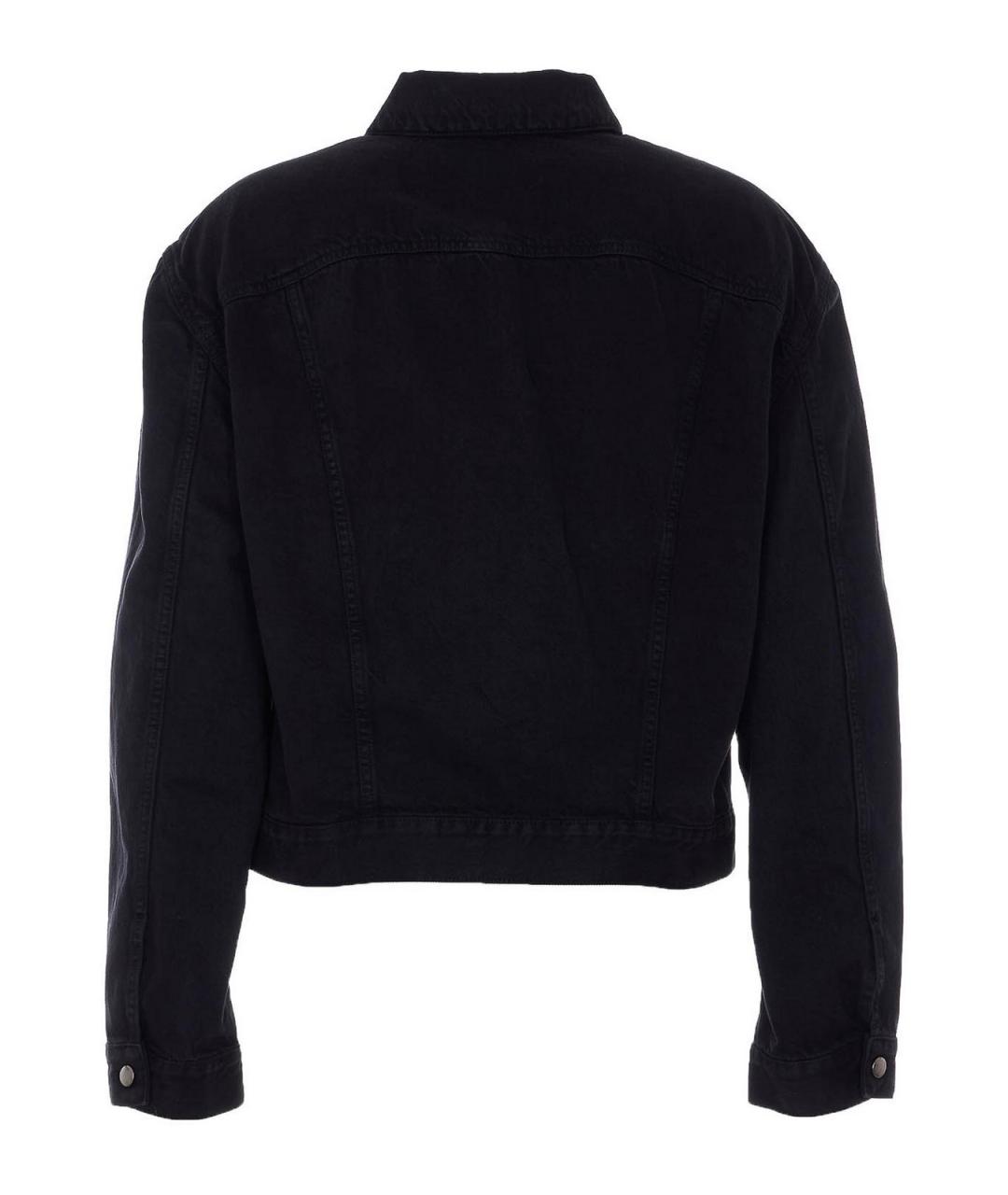 ANN DEMEULEMEESTER Черная хлопковая куртка, фото 2