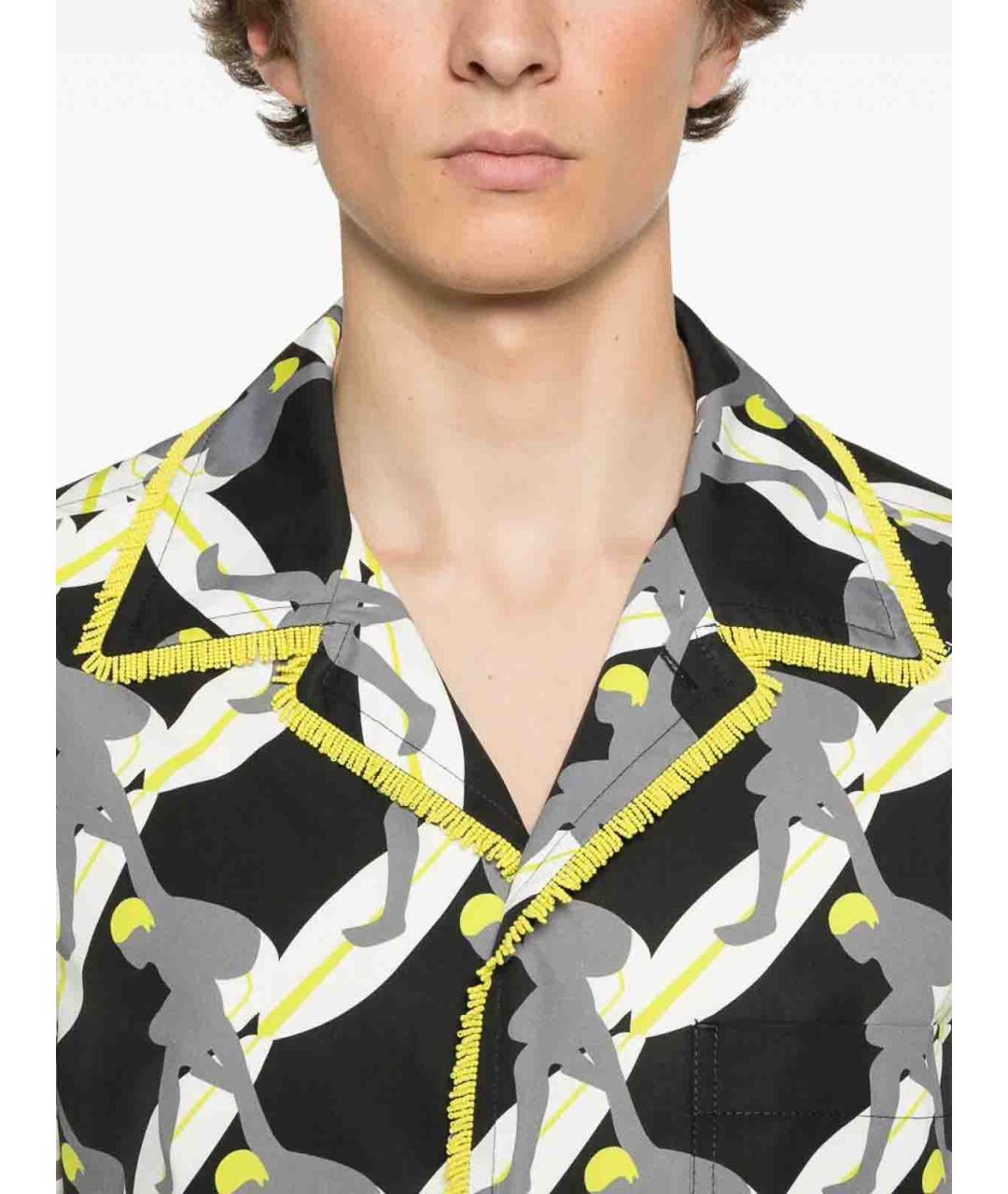 GUCCI Черная хлопковая кэжуал рубашка, фото 3
