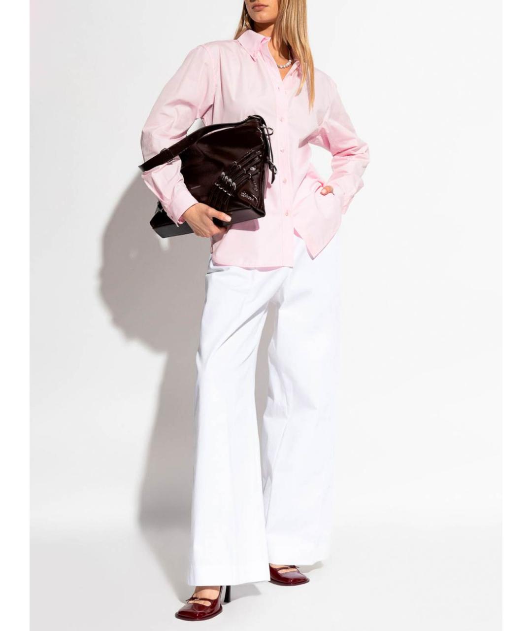 GIVENCHY Белые хлопковые брюки широкие, фото 5