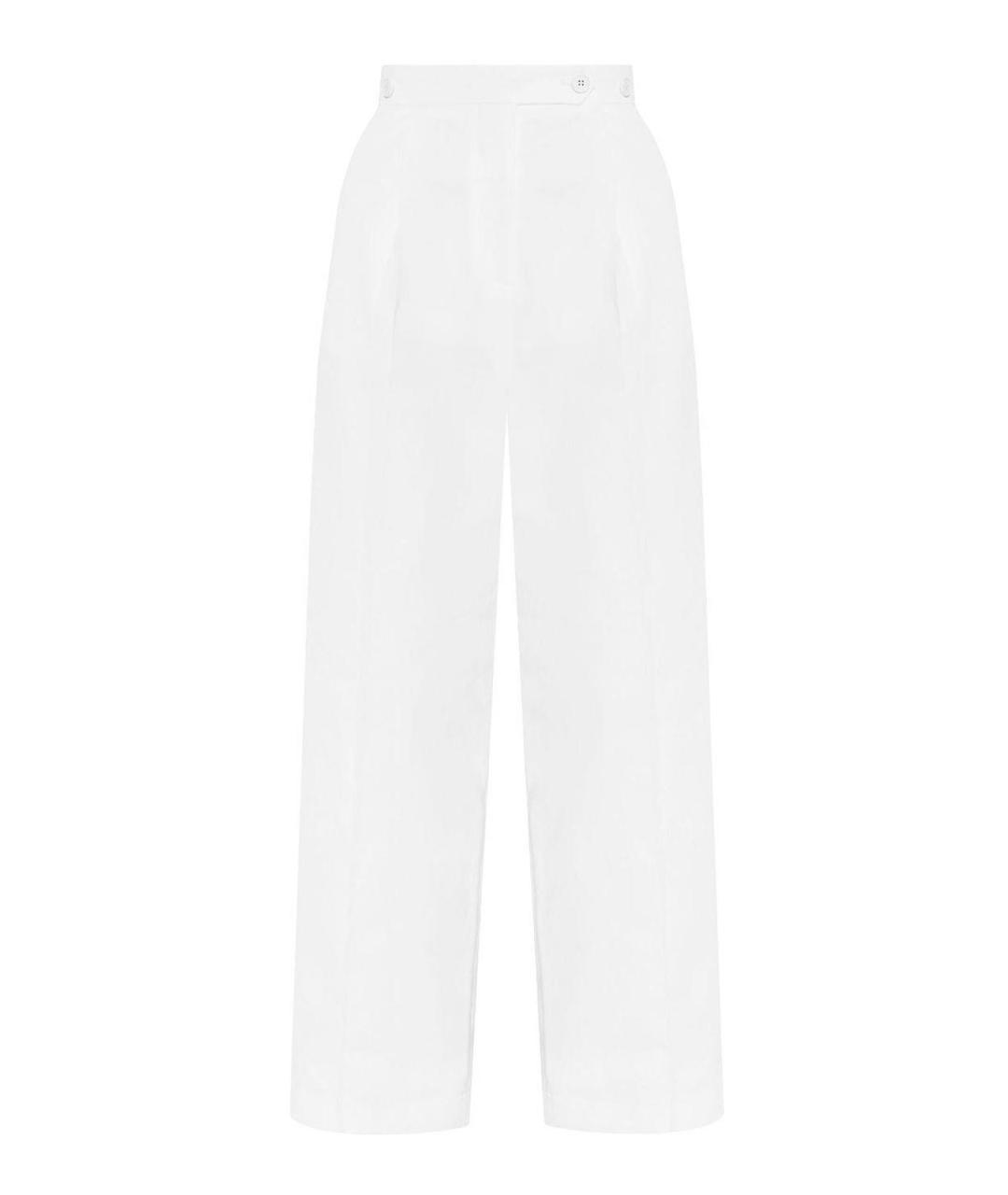 GIVENCHY Белые хлопковые брюки широкие, фото 3