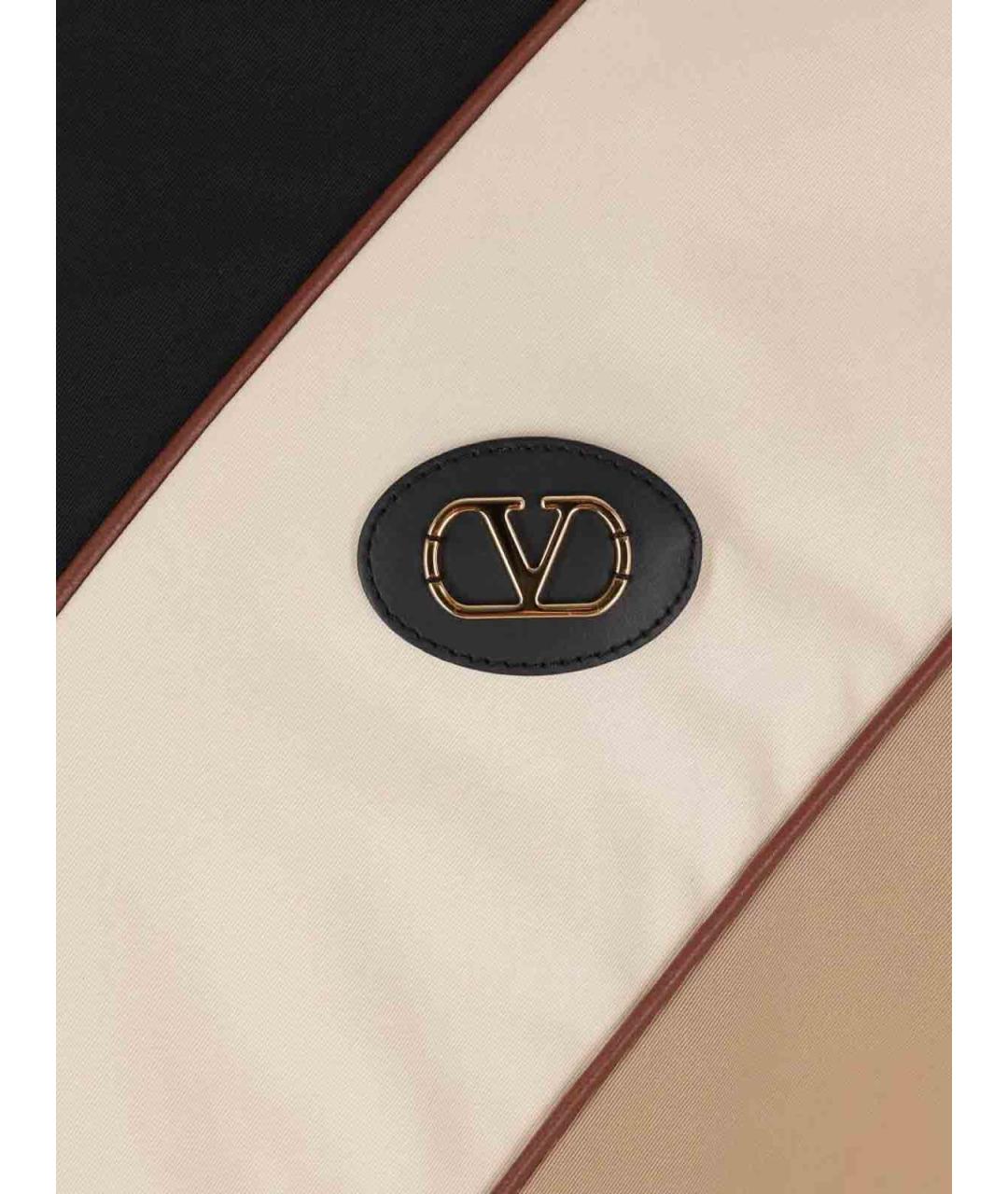 VALENTINO Бежевая полиэстеровая куртка, фото 3