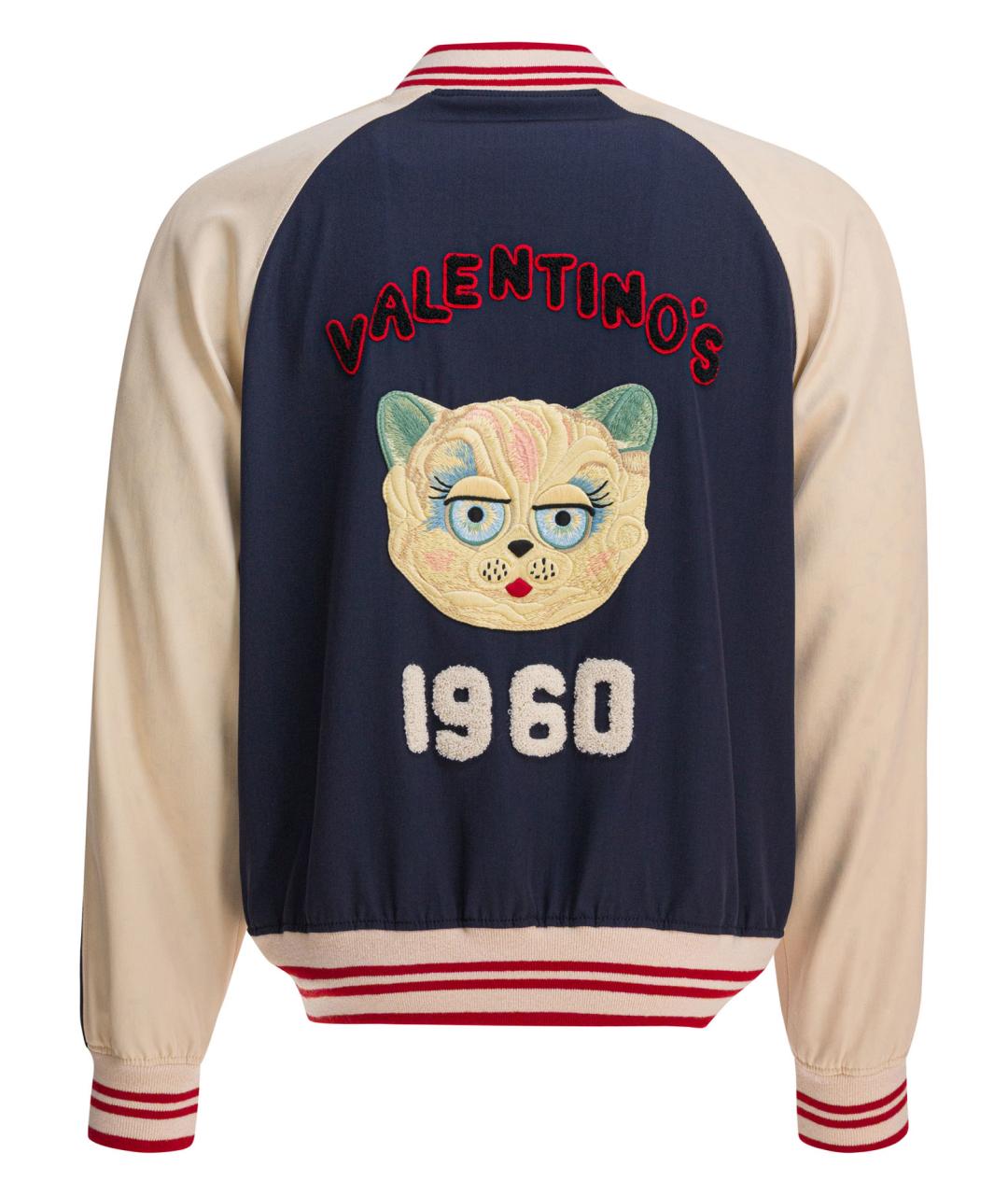 VALENTINO Синяя хлопковая куртка, фото 2