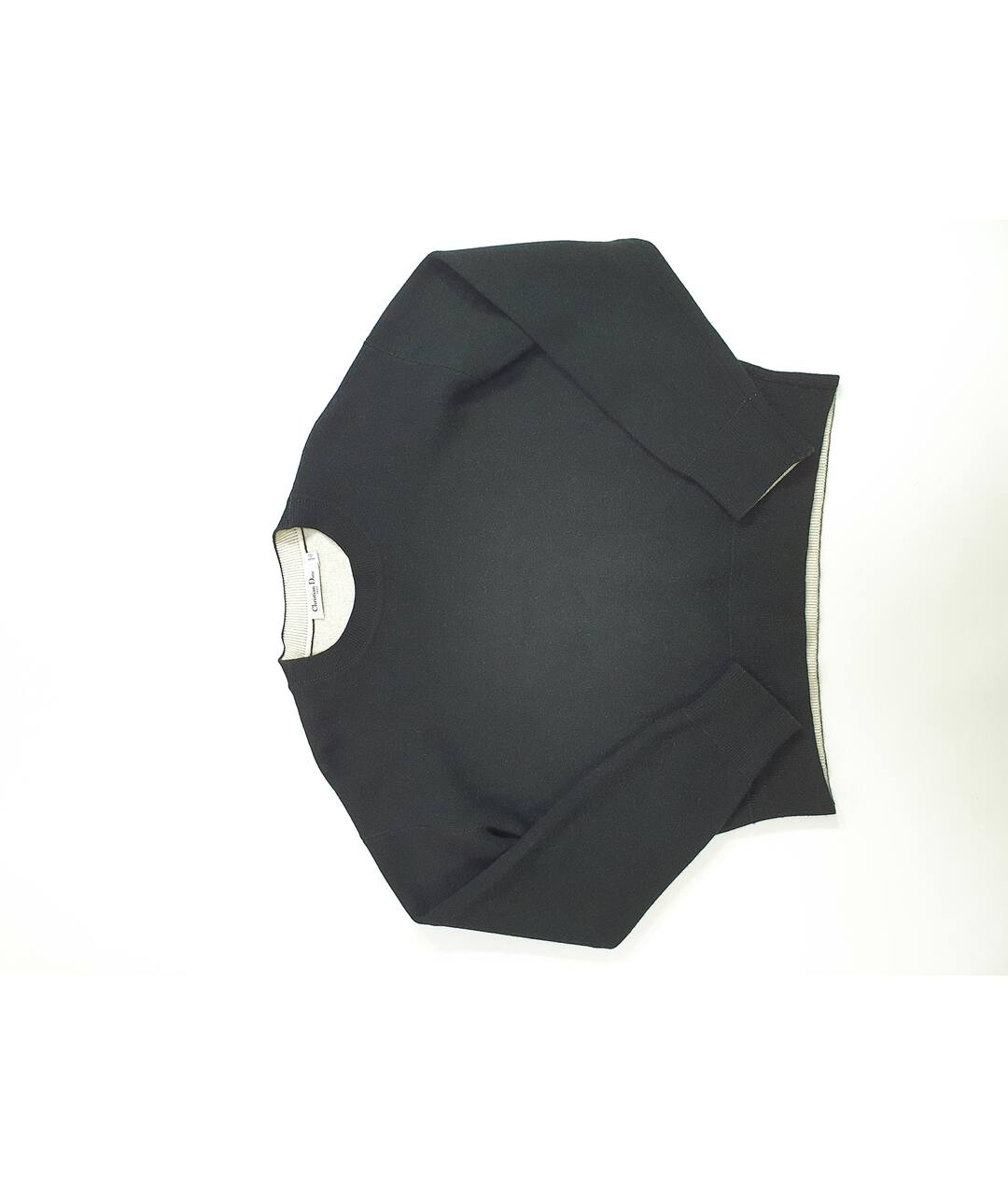 CHRISTIAN DIOR Черный кашемировый джемпер / свитер, фото 2