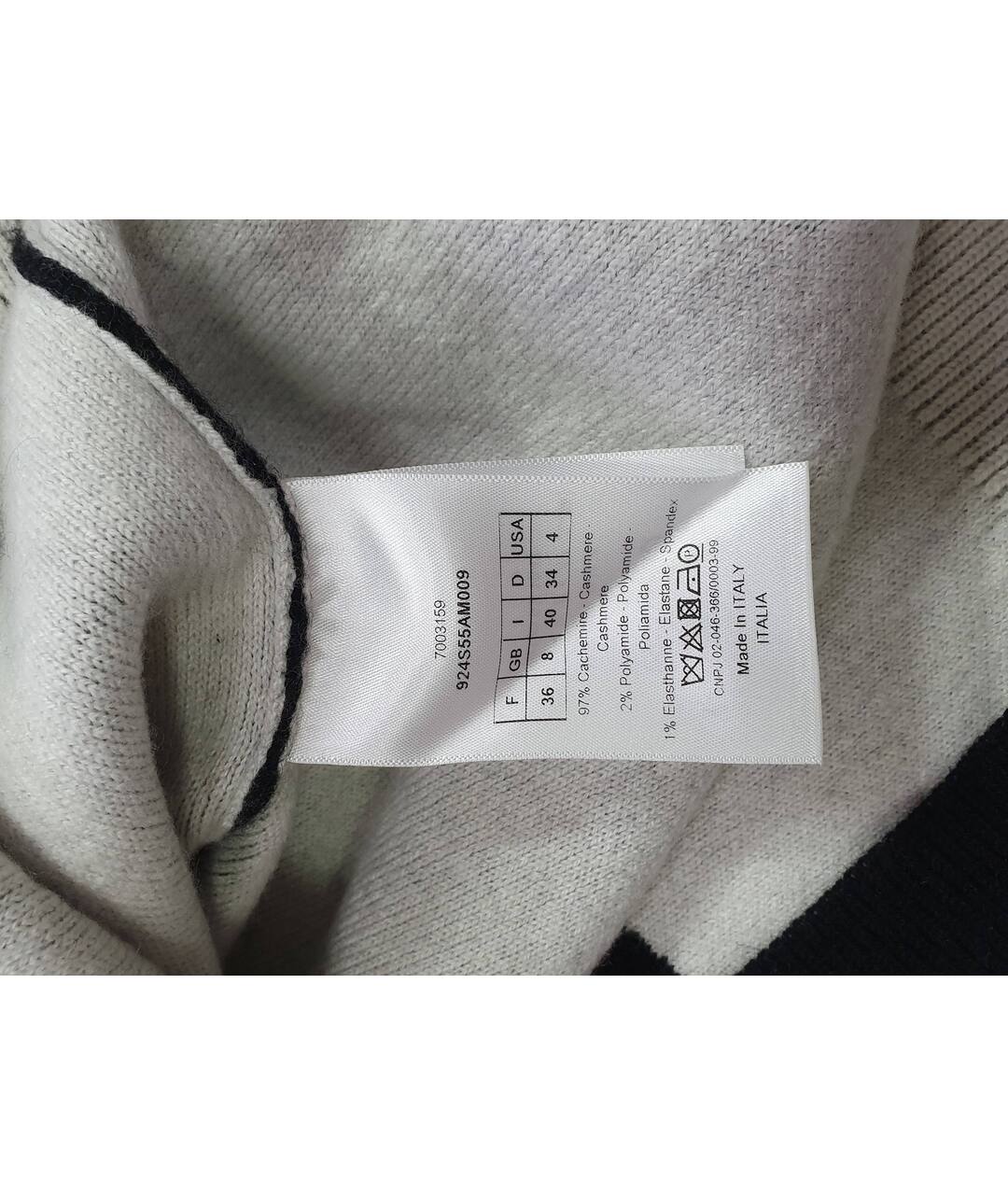 CHRISTIAN DIOR Черный кашемировый джемпер / свитер, фото 6