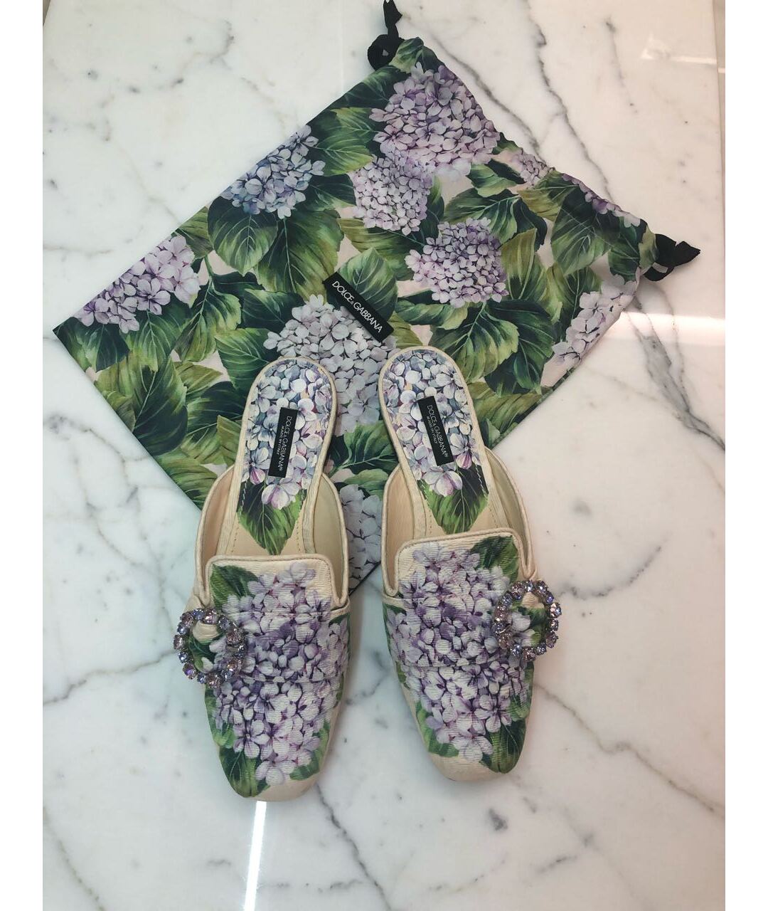 DOLCE&GABBANA Мульти текстильные мюли, фото 4