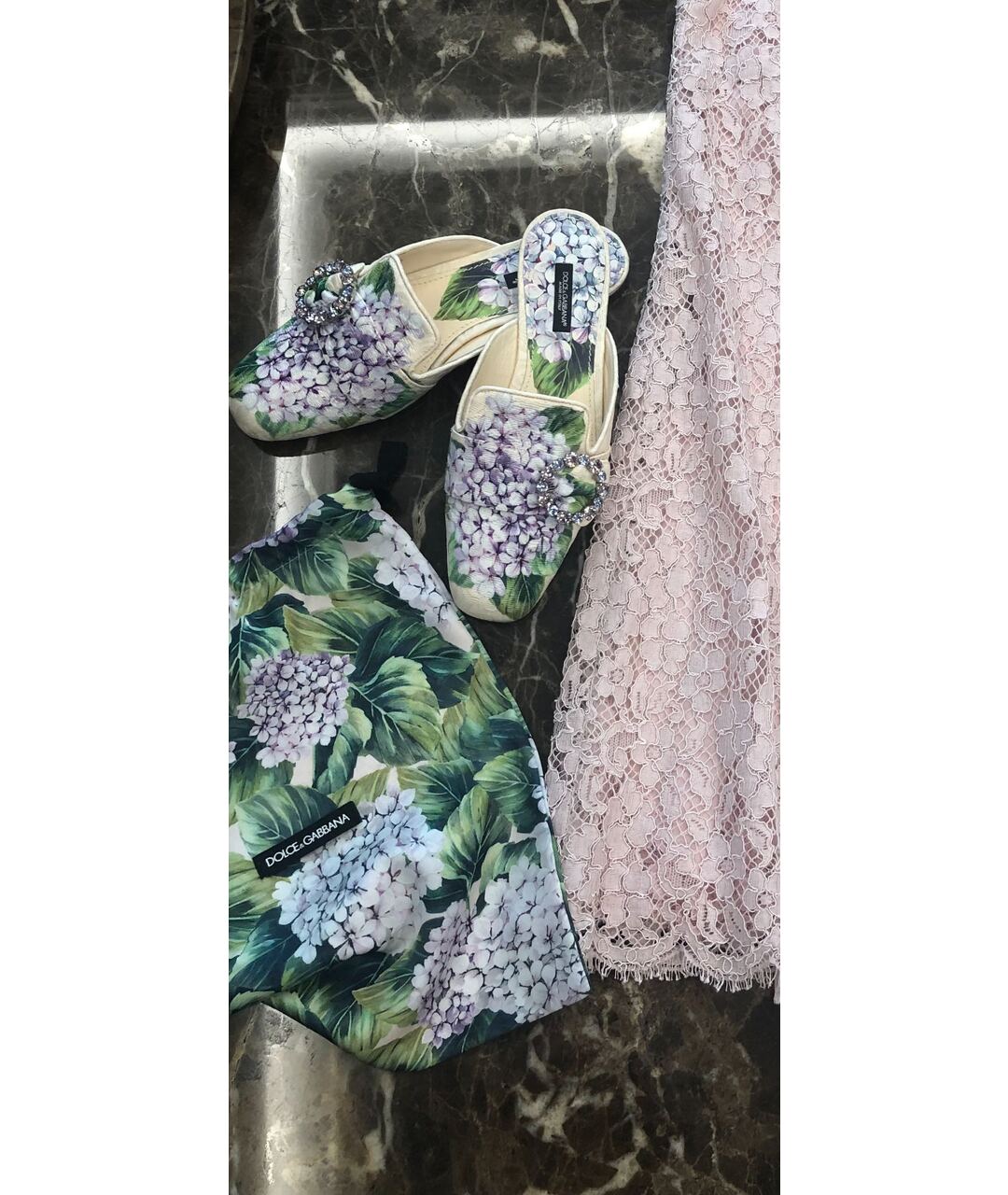 DOLCE&GABBANA Мульти текстильные мюли, фото 3