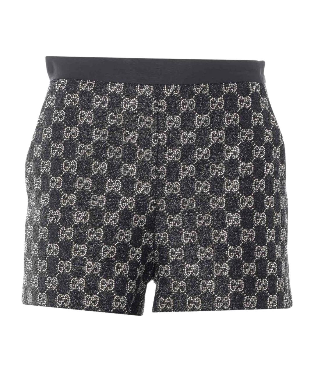 GUCCI Черные шерстяные шорты, фото 1